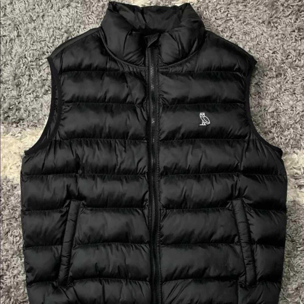 OVO Black Puffer Vest Large